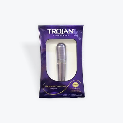Trojan Vibrations Midnight Collection compact 3.3 multi-speed massager 3  speeds