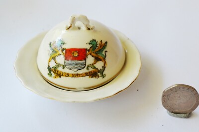 Gemma Wappenware Deckel Servierschale mit Weston Super Mare Wappen