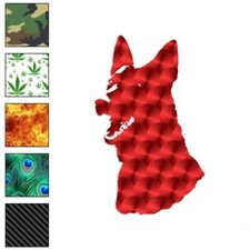German Shepherd Head Dog, Vinyl Decal Sticker, 40 Patterns  3 Sizes, 1959