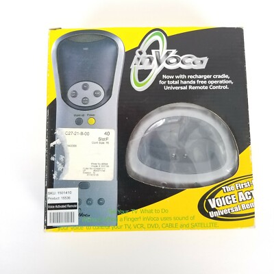 Invoca Voice Activated Universal Remote Control 4 in 1 Rechargeable Circa 2000
