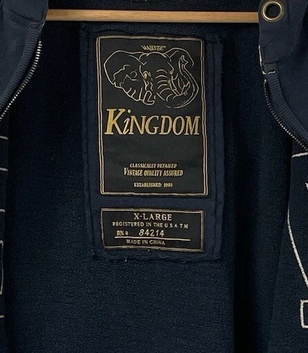 VETEMENTS Majestic Kingdom Felpa con Felpa con Felpa con Oro Autentiche Tasche Abbigliamento Vintage