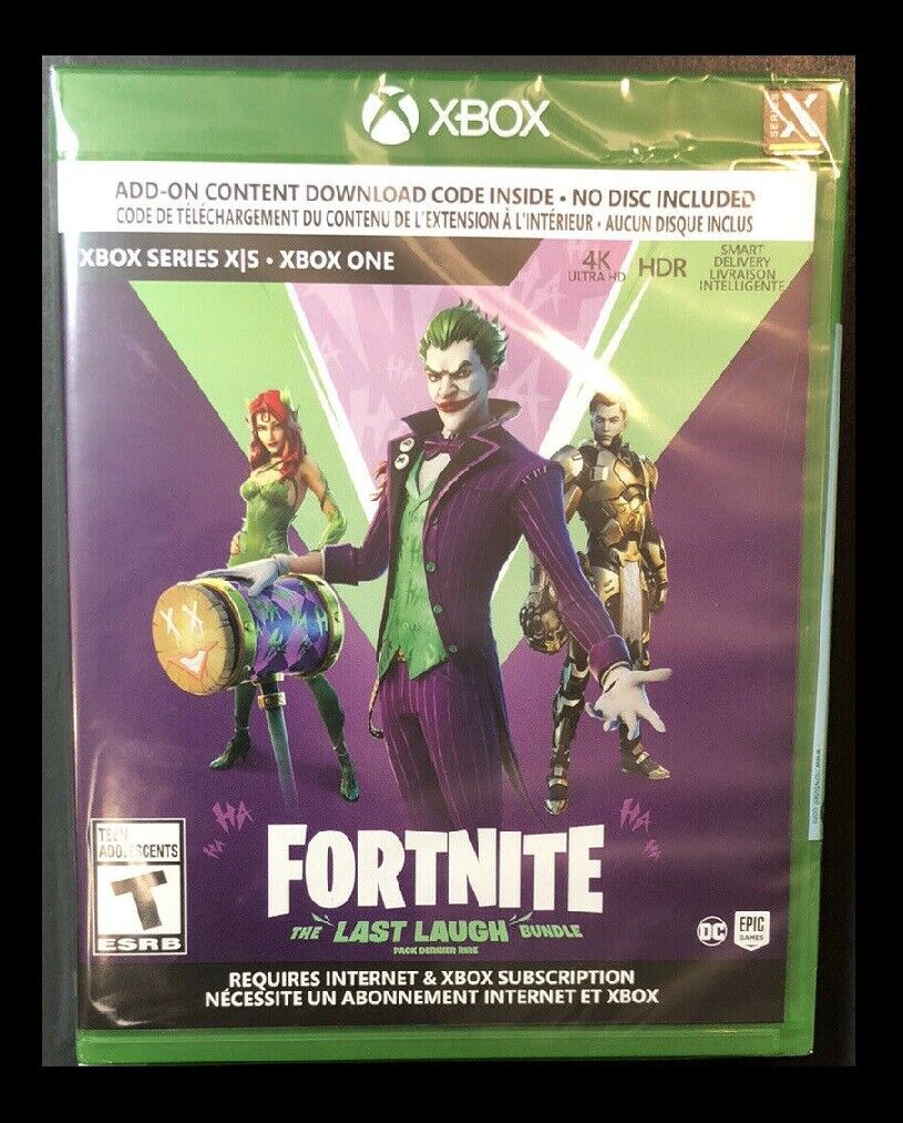  Fortnite: The Last Laugh Bundle - Xbox Series X [Code in Box] :  Video Games