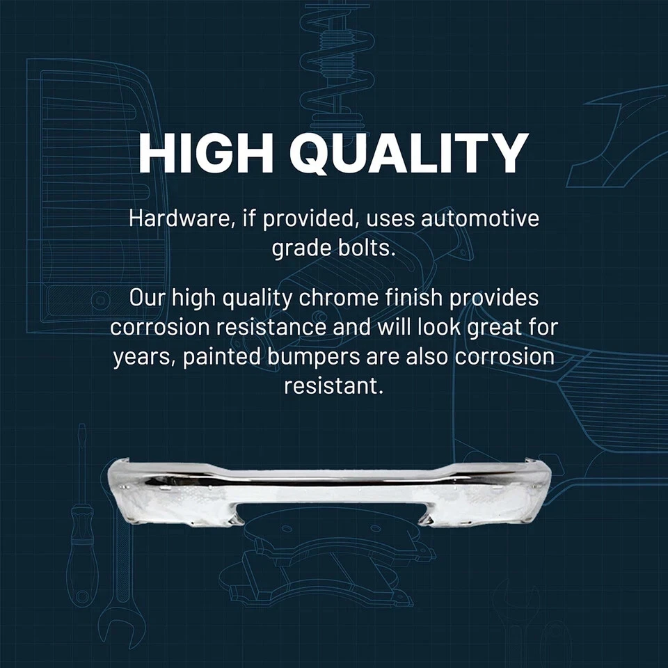 Parachoques delantero cromado para Chevrolet Silverado 1500 2003-2006 02-06 Avalanche 1500 Foto 2 de 4