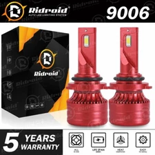 Ridroid 9006 HB4 LED Headlight Bulb Kit Low Beam 6000K 160W 16000LM White Light