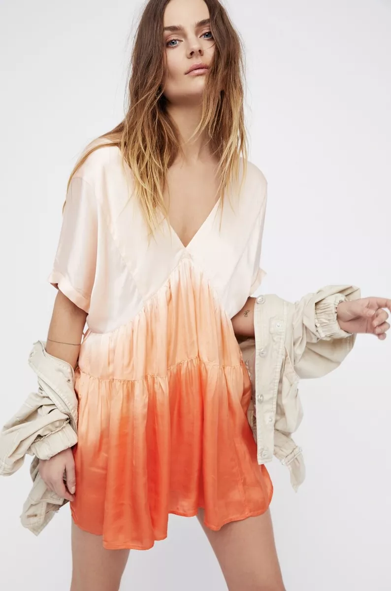 Peach ombre dress sale