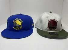 2 Golden State Warriors NBA New Era 9Fifty Adjustable Snapback Blue/White