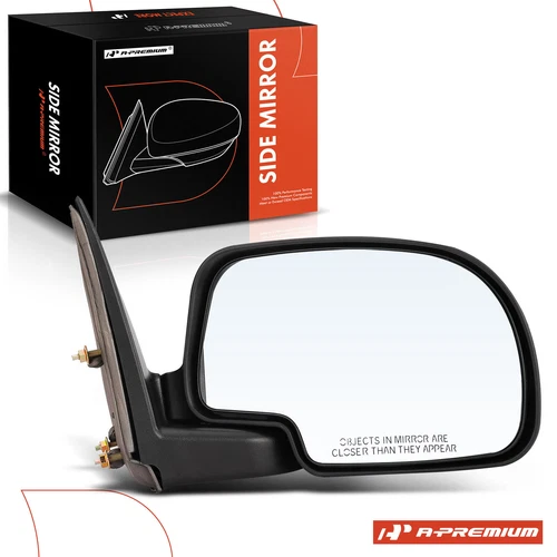 A-Premium Right Passenger Manual Mirror for Chevy Silverado GMC Sierra Cadillac