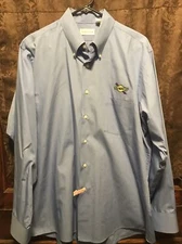 SUNOCO Gasoline NASCAR ~ LRG ~ Uniform Work Blue L/SLV Button Up Shirt EXC COND