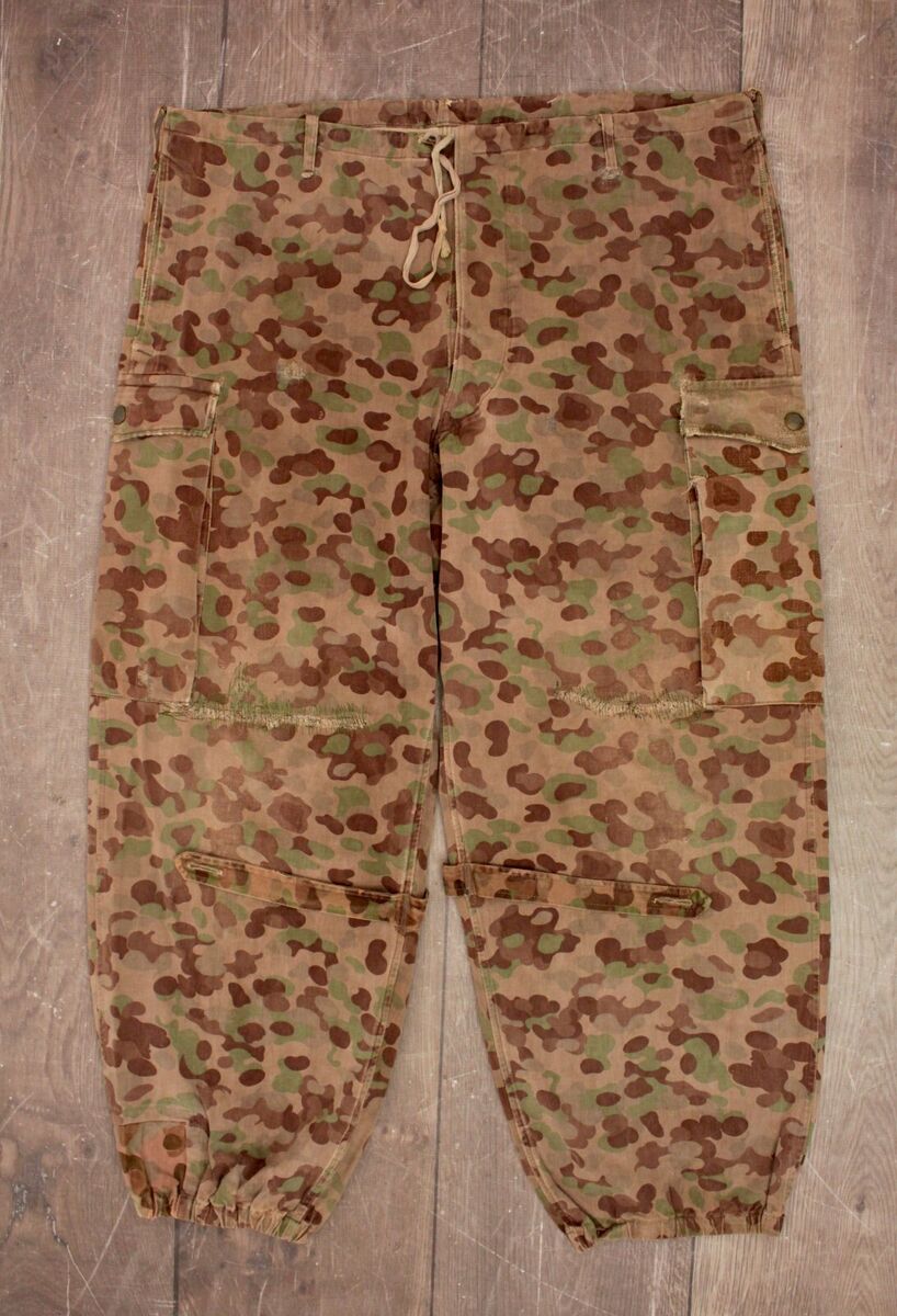 VTG Men's 50s 60s Austrian Army Pea Dot Camo Pants Sz 44x29 VTG Men's 50s 60s Austrian Army Pea Dot Camo Pants Sz 44x29