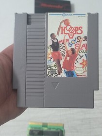 HOOPS Nintendo Entertainment System 1989 NES JALECO w/Sleeve