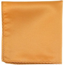 New men's polyester solid gold hankie pocket square formal wedding party prom