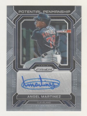 2022 Panini Prizm POTENTIAL PENMANSHIP AUTOGRAPH ANGEL MARTINEZ RC
