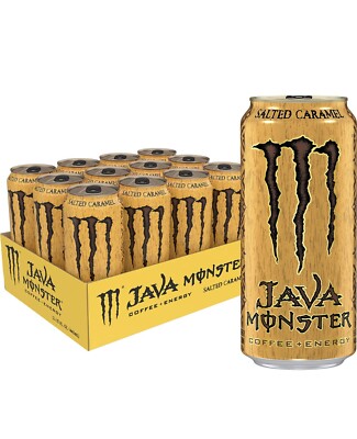 Monster Energy Drink Java Salted Caramel 15oz(12 Pack)