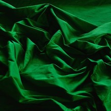 Emerald Green Dupioni 100 Silk Fabric, 44" or 54" W, By The Yard S-110