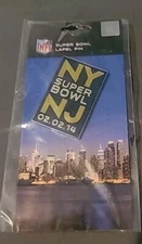 Super Bowl (48) XLVIII - "NY SUPER BOWL NJ 02.02.14" NFL Lapel Pin NEW!!