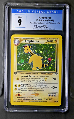 Ampharos (1st Edition) graded CGC 9 for sale on eBay