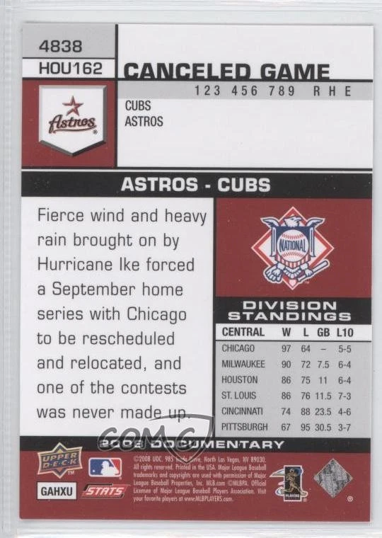 2008 Upper Deck Documentary Darin Erstad #4838 - Image 2 of 2