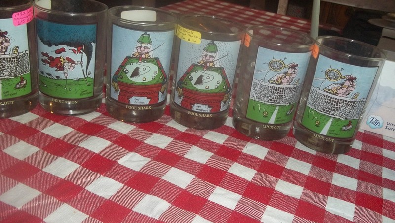 Arbys Thought Factory 9 glasses collecter series Artist Gary Patterson