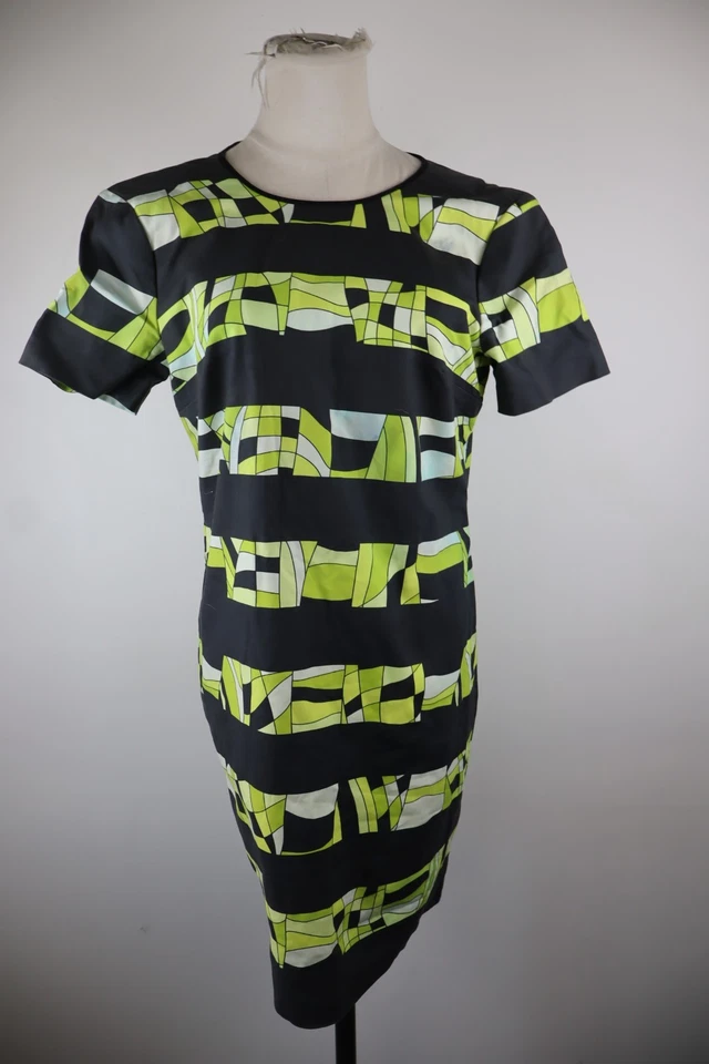 MICHAEL KORS Vestido Vintage Multicolor Casual Midi Geométrico Cuello Redondo - Imagen 1 de 4