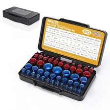 Thread Checker, 52pcs Nut and Bolt Thread Checker, 28 Inch & 24 Metric Box Se...