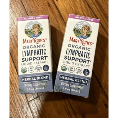 2 Pack MaryRuth's Organic Lymphatic Support 1fl oz Alcohol Free Non-GMO