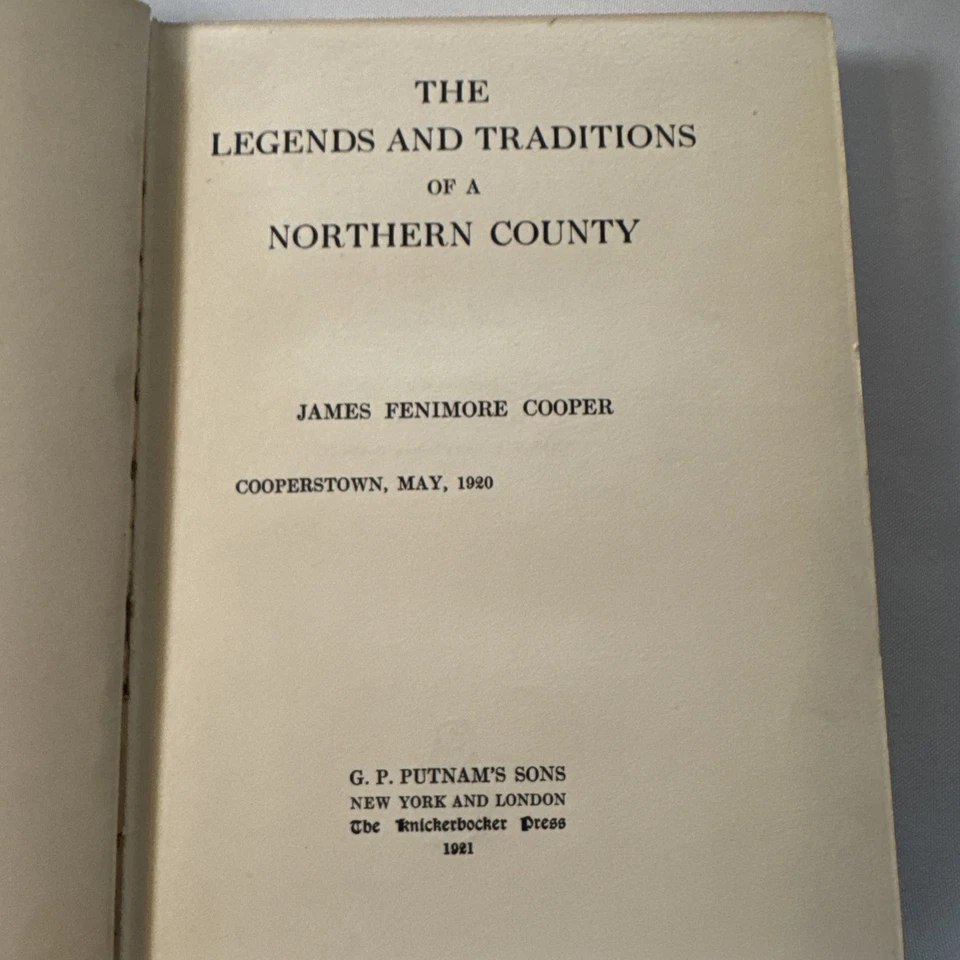 The Legends and Traditions of a Northern County | by James Fenimore Cooper | - Image 4 of 4