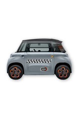 KIT 12 AUTOCOLLANTS DECO "DAMIER" (2 COTES) POUR VOITURE SANS PERMIS ABS