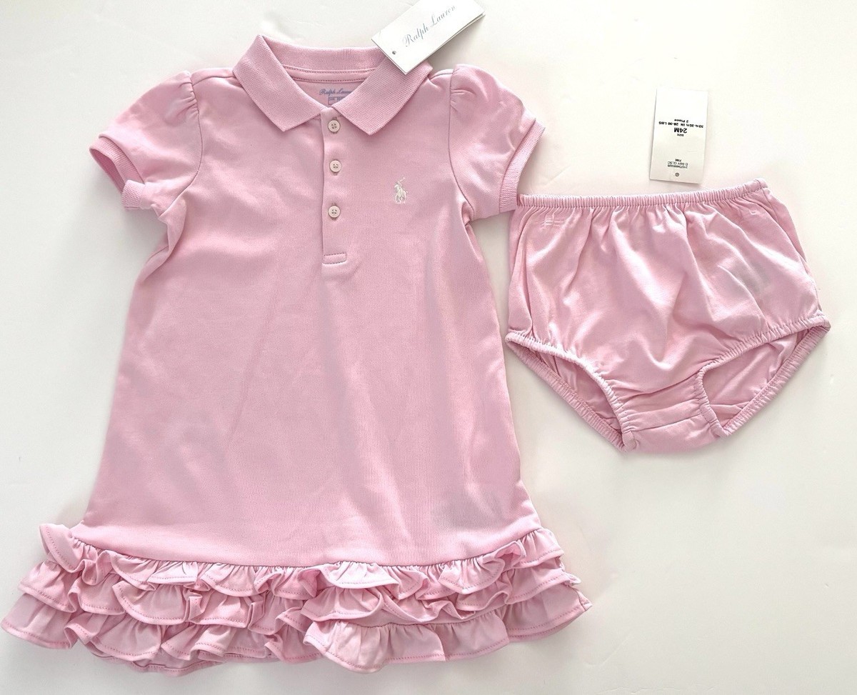 pink polo ralph lauren dress Polo Ralph Lauren Kids Peplum Polo Dress, Pink, M