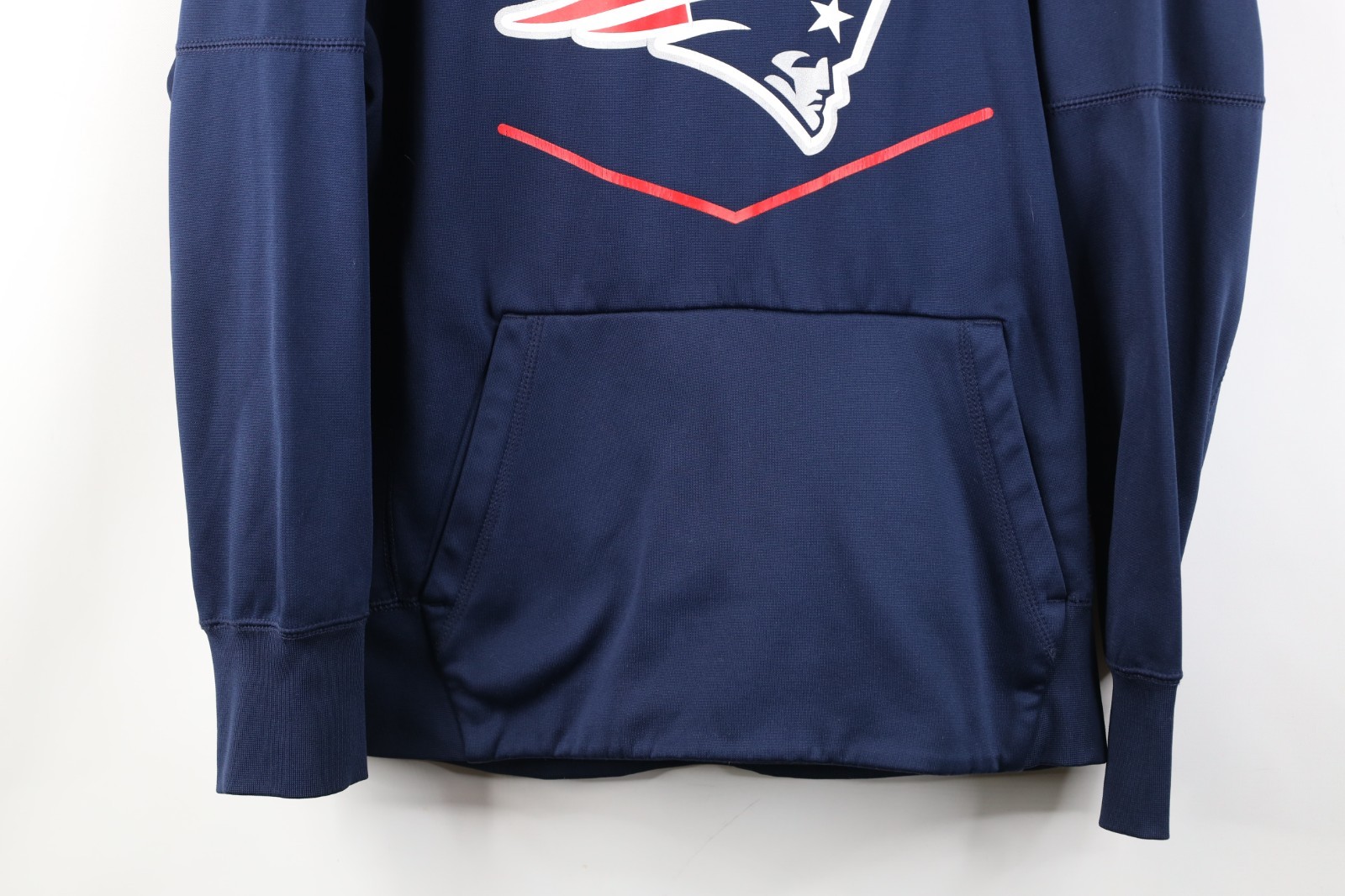 Nike Mens Small Super Bowl LI Champs New England Patriots Football Hoodie Blue image 3