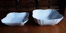 KPM Berlin Rocaille weiß 2 Servierschüsseln / Schalen / Salatschüsseln  1. Wahl