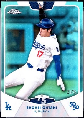 2024 Topps 50/50: Shohei Ohtani - Shohei Ohtani #9 PSA Mint 9