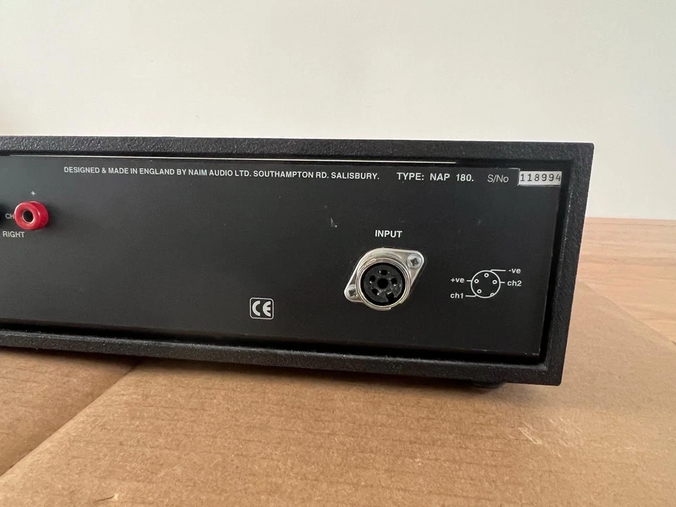 Naim NAP 180 Power Amplifier (Olive) – Excellent Condition, Original Box & Cable - Image 3 of 4