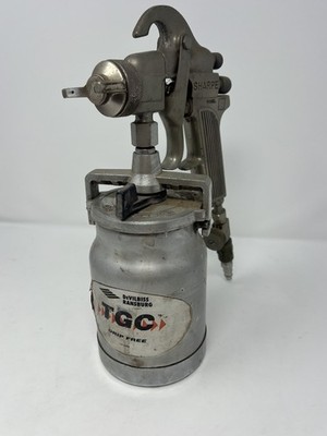 DeVilbiss JGA Air Spray Gun & Ransburg TGC Suction Cup LA-2462 Vintage Sprayer