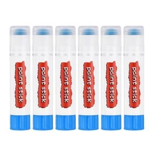 Solid Tempera Paints, 6 Pcs Washable Paint Sticks Paint Pens, Light Blue