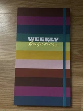 Tabitha Brown Colorful Striped Notebook Weekly Planner New