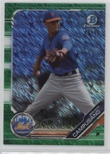 2019 Bowman Chrome Prospects Green Shimmer Refractor 80/99 Briam Campusano 0q3