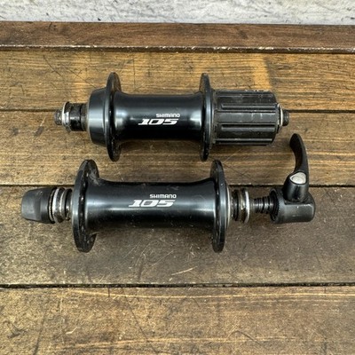 Shimano 105 5700 Hub Set 32H Front Rear QR 130mm 8s 9s 10s Rim