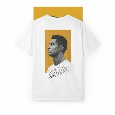 Cristiano Ronaldo Oversize Unisex T-Shirt Vintage Style Soccer Size: S-2XL