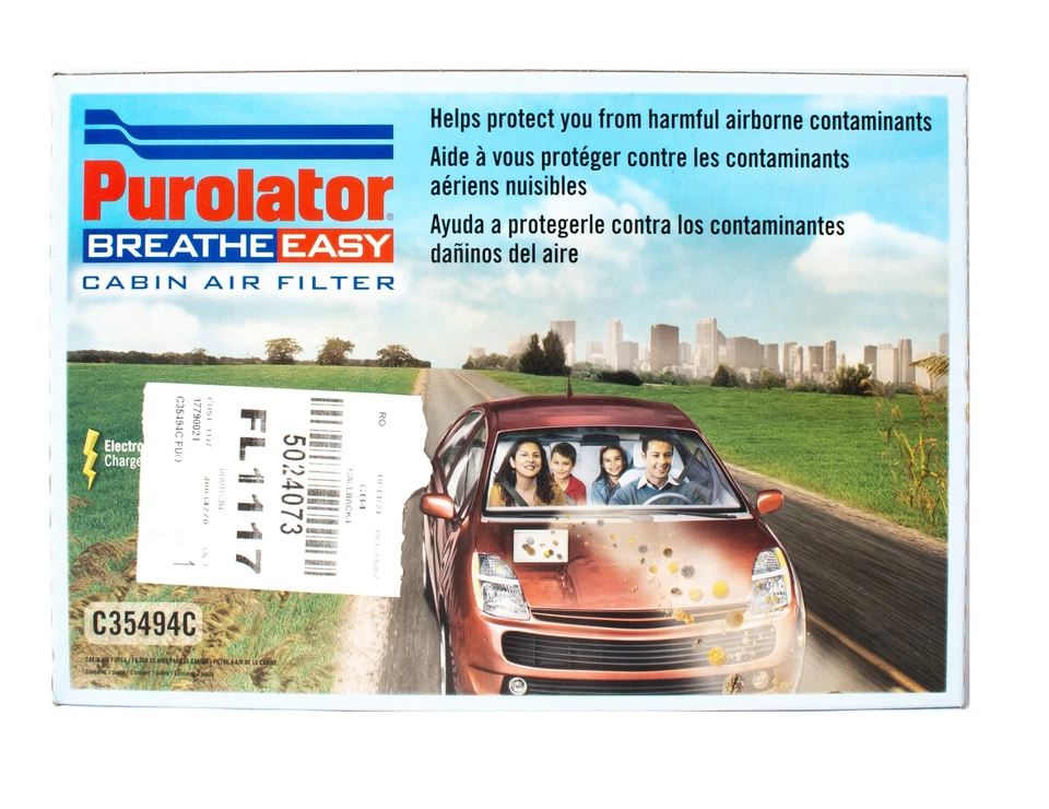 Filtro de aire de cabina de repuesto Purolator apto para Chrysler Town & Country C35494C 00-07 Foto 2 de 4