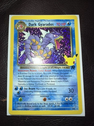 New ListingPokémon Dark Gyarados Holo TCG Card Celebrations Classic Collection 8/82 NM