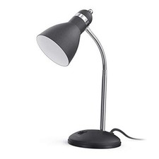 Metal Desk Lamp, Eye-Caring Table Lamp, Study Lamps with Flexible Sandy Black