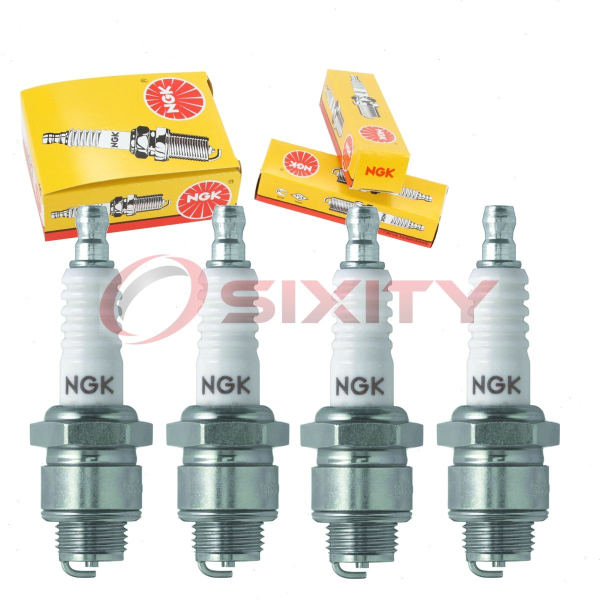 4 pc NGK 3710 B7S Standard Spark Plugs for W5EC W4E2 W22S-U W22S UJ81J UJ81C ni