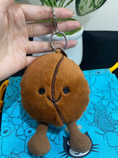 Jellycat Amuseables Coffee Bean Plush Keychain Bag Charm w Dust Bag Cute Gift