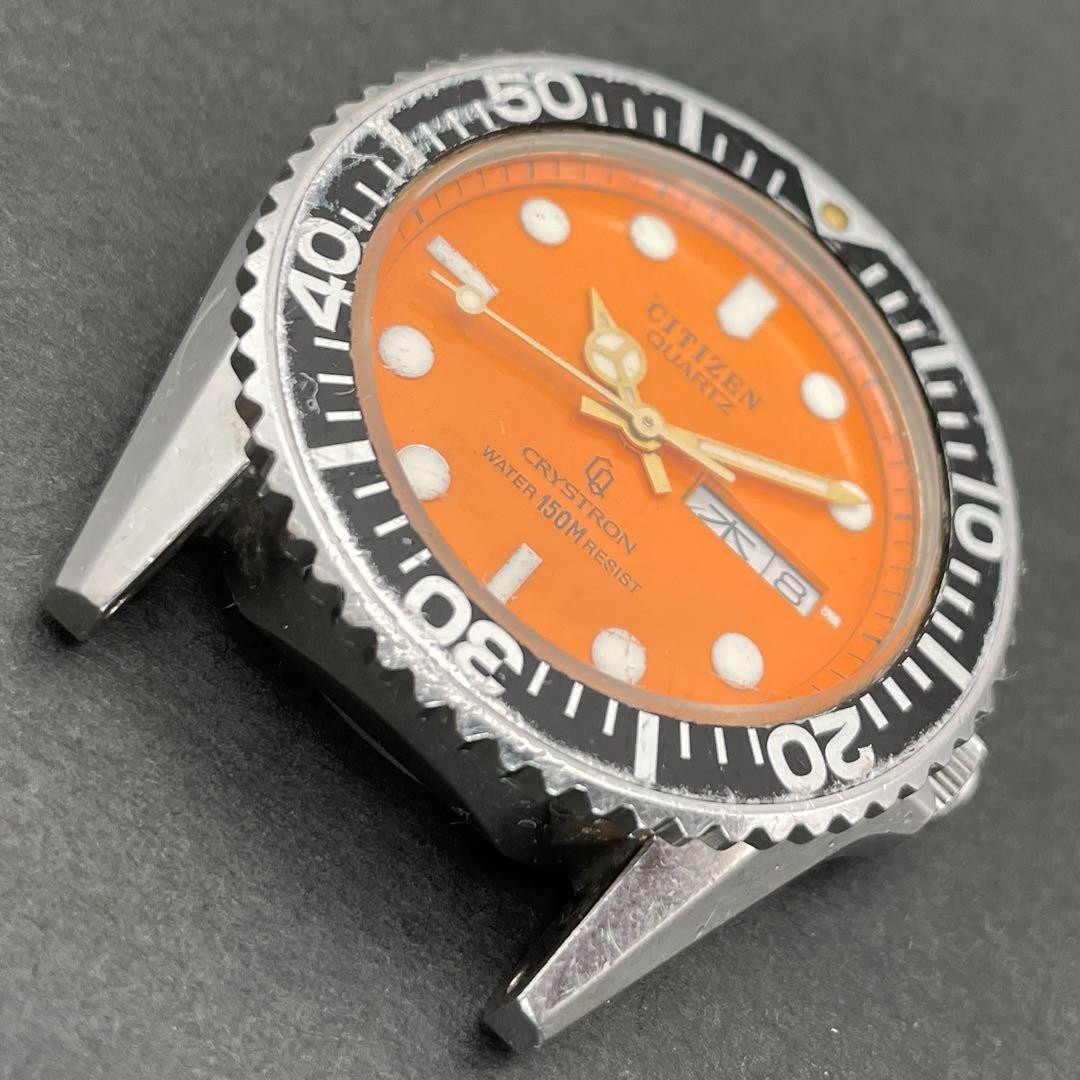 CITIZEN クリストロン 4-212461 ダイバーズウォッチ クォーツ Citizen Crystron Diver 150m Mens Quartz Watch 4-212461 Y