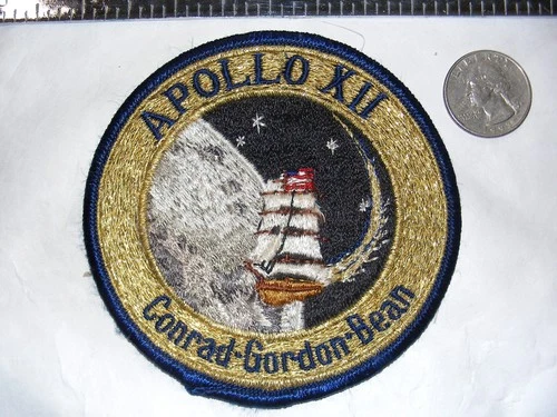 Vintage Apollo 12 (XII) Crew Souvenir Embroidered "Sparky" Patch NASA Rare