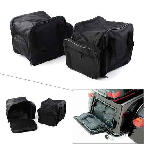 Black Rear Trike Trunk Lid Organizer Luggage Bags For Harley Street Tri