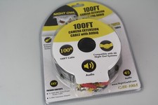 NEW NIGHT OWL CAB-100A 100 FOOT CAMERA EXTENSION CABLE W/ AUDIO FREE SHIPPING