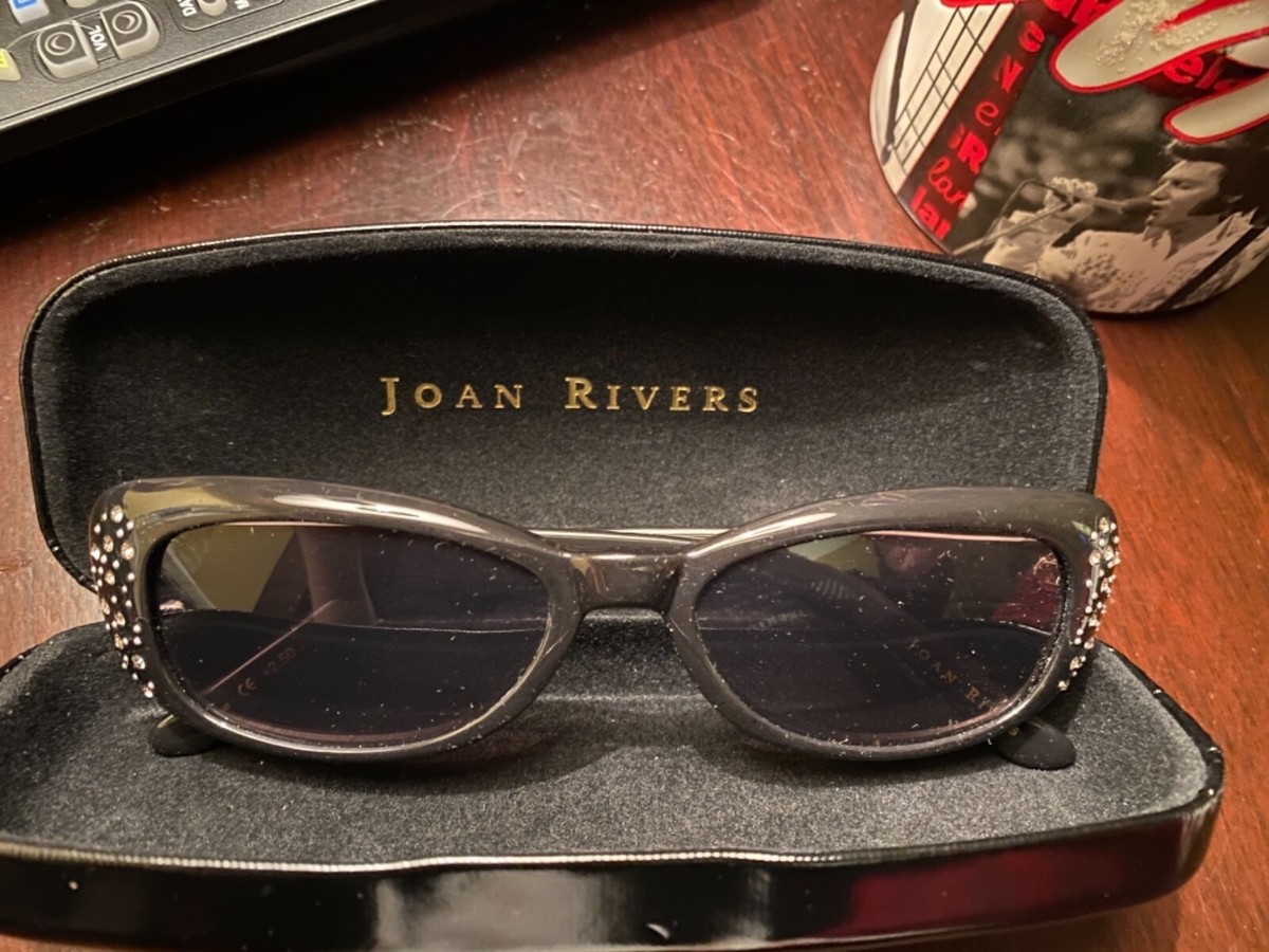 JOAN RIVERS SUNGLASSES RHINESTONES w/ HARD CASE | eBay display picture 2
