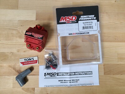 MSD 8207 MSD Ignition Blaster SS Coil High Voltage -40,000V E-Core Square Epoxy