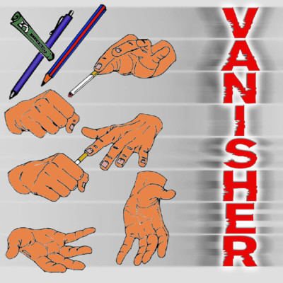 Universal Verschwindegimmick VANISHER für Geldscheine, Kulis etc.Trick (70010)